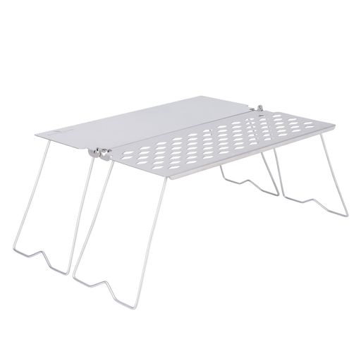 BoundlessVoyageチタン焼き網グリルスタンドフォールドグリル五徳ゴトク網テーブルミニ調理台ローテー..