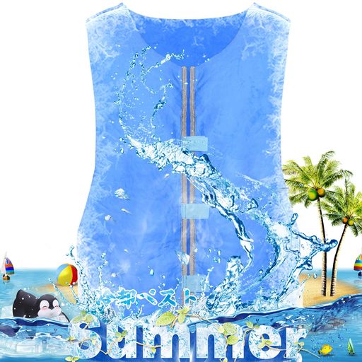 冷却ベスト クールベスト 熱中症対策グッズ 水冷服 水に浸すだけ瞬間冷感 冷感持続...
