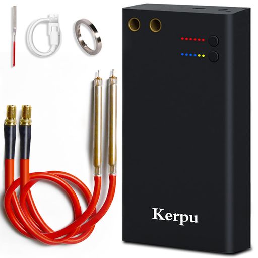 Kerpuスポット溶接機DIYミニ-ポイント溶接機、ポータブルハンドヘルド溶接ニッケル、インテリジェント精密調整アソシエーションギアベルト大容量