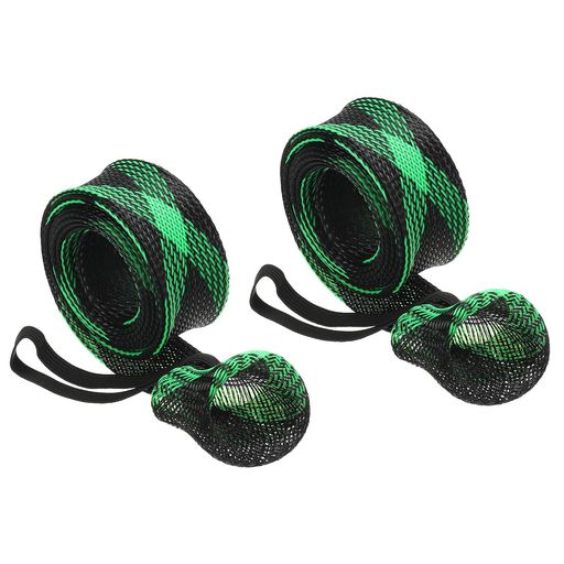 PATIKIL75”ロッドソック2個のフィッシングロッドスリーブカバーブレードメッシュポールプロテクターグ..