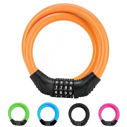 ✅【製品仕様】4桁ダイヤル式の自転車 鍵ワイヤーバイクロック。長さ:600mm ワイヤー直径:Φ10.04mm。重量:約135g ✅【高品質素材】自転車ロックは高品質素材を採用し、雨や水耐性が強く、錆びにくいです。また、変形しにくく、耐久性があり、しっかりと盗難防止役を果たします。自転車、ATV、その他のものを盗難から保護します。 ✅【4桁ダイヤル式のワイヤーロック】鍵は要らないので鍵忘れや紛失などのトラブルが心配しなくてもいいです。ダイヤル式なので、暗証番号を好きな番号に簡単に変更できます。(ご購入時の暗証番号は「0000」で設定されております。)。(注意:パスワードを忘れないように写真を撮ってください。) ✅【簡単なパスワードセット】1数字の周りには凹凸の設計感があり、一斉に調節させ、最初のパスワードは0000です。2最初のパスワード「0000」を維持したままで、時計回りに錠前を回します。3新しいパスワードをセットした後、逆方向で「SET」を回してください。4これで、新しいパスワードが設定されました。 ✅【携帯便利】成年男性の手ほどのサイズで、リュックに掛けたり、ポケットに入れたりして収納が可能です。