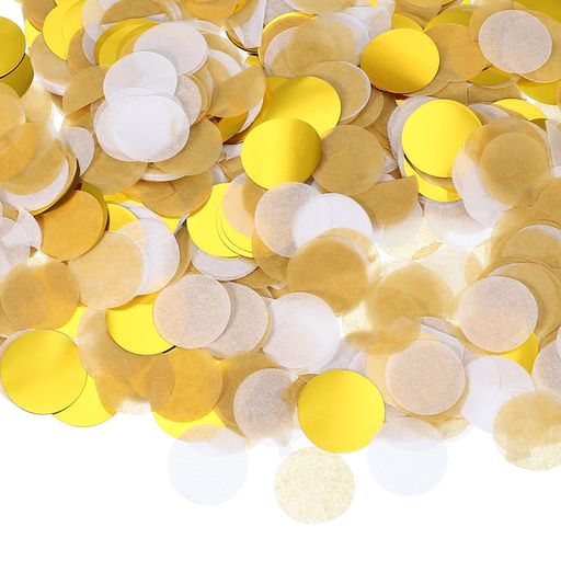 PATIKIL1インチの丸いティッシュペーパーコンフェッティウェディングバースデーパーティーバルーンデコレーション用の円形ドットテーブルコンフェッティ(1.76...