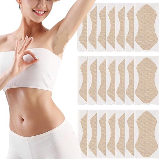 Zoubatt脇汗パッド直貼り汗取りパッド脇汗脇パッドメンズレディース無香料抗菌防臭吸湿速乾目立たない脇汗対策脇汗シート肌色(60枚セット)