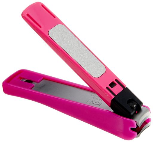 貝印KAI爪切りSカーブ刃手子供女性ピンクスタンダードセレクションツメキリHL0601