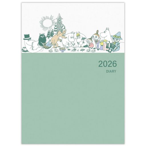 【サイズ】210x148MM 【仕様】本文72頁(4色印刷)、ジッパーポケット、ペンホルダー、ポケット付き 【内容】2025年12月始まり~2027年3月終わり・イヤーカレンダー・イヤリープラン・マンスリースケジュール・TODOリスト・横罫メモ・住所録・医療費の記録・緊急連絡先付き・六曜・月の満ち欠け付き 仕事やプライベートの予定、家族のスケジュール管理に。色分けされているのでさまざまな用途で使える便利な大きめダイアリーです。たっぷり書けるTODOリストや、レシートやハガキの収納に役立つジッパーポケットなど、毎日の使いやすさを重視しました。ジッパーポケットは内側タイプなので、外から見えずプライバシーも安心!(C)MOOMIN CHARACTERS