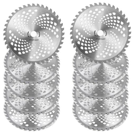 Chaoxinyizu草刈り機替え刃草刈用チップソー10枚セット草刈り機の刃外径255mmx40T刃数耐久性簡単取り付..