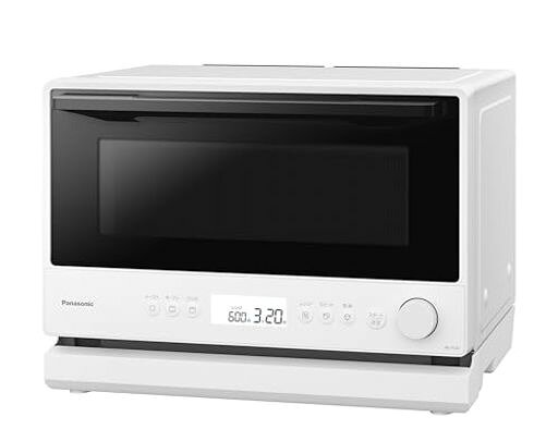 パナソニック オーブンレンジ 23L コンパクトモデル フラットテーブル スピードあたため 蒸気センサー ホワイト NE-FS3D-W