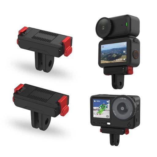 【広範な互換性】 このNanoマグネット拡張アダプターは、DJI Osmo Nano に対応しています 。磁石式クイックリリース設計により、装着と取り外しが素早く完了。2個セットなので、よく使うマウントにアダプターを取り付けておけば、工具一切不要でカメラを瞬時に切り替えられます。 【ユニバーサルマウント互換性】 クイックリリースアダプターは、GoPro 互換の2ピンバックルインターフェースに変換可能 。これにより、Nanoカメラを三脚、ハンドルバーマウント、ヘッドストラップ、チェストハーネス、自撮り棒、首ストラップなど、様々なアクションカメラアクセサリーに素早く接続できます。面倒な調整は不要、あらゆるシチュエーションで柔軟な撮影を実現します。 【超高耐久性】 このNanoクイックリリースアダプターは、軽量でありながら高い耐久性と耐衝撃性を備えています 。接触面には高品質の滑り止めテクスチャーシリコンを採用、振動を吸収しカメラのキズを防止。部品間の構造的な隙間を最小限に抑え、カメラにしっかりフィットして揺れを軽減します。