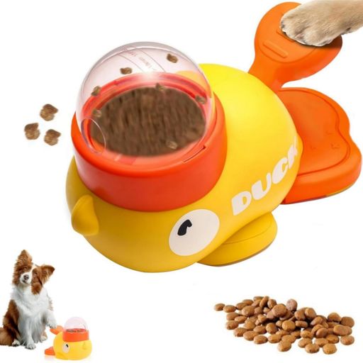 知育玩具犬おやつおもちゃ2in1自動給餌器ペット自分で遊びおもしろい留守番給餌機餌やり器蓋3個入り