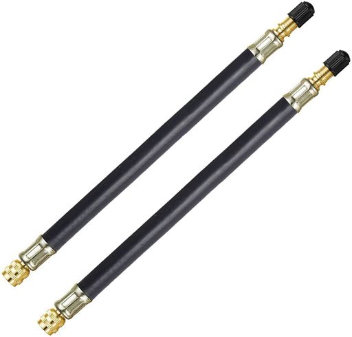 KEWAYO2個入り車バイク空気入れ延長エアーホースタイヤインフレーションエアーホースバイクポンプ車バ..