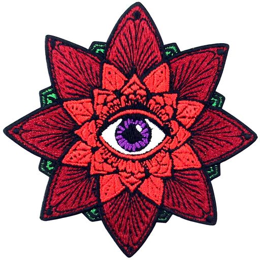 アステカの目刺繍のバッジのアイロン付けまたは縫い付けるワッペン