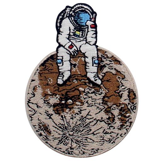 Dressmaking Materials - ロンリープラネットで失われた宇宙飛行士刺繍のバッジのアイロン付けまたは縫い付けるワッペン
