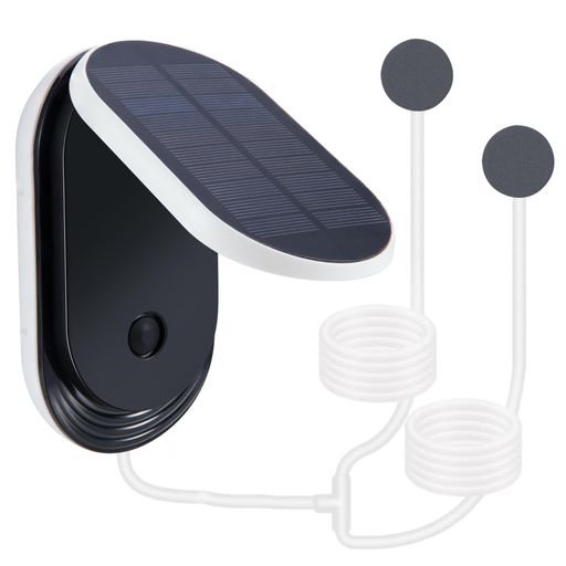 エアポンプソーラー充電式釣り空気ポンプ3600mAHバッテリー生活防水蓄電酸素ポンプ太陽光充電小型静音..