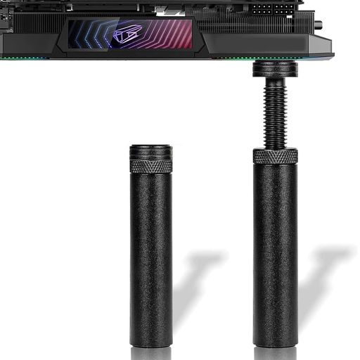 CoolloodaGPUサポートグラフィックカードサポートグラボステーグラボ支えGPUスタンドステービデオカードたるみ防止ブラケット磁気吸引ベース滑り止め磁着固定高さ調整可能(72-120mm)強力な…