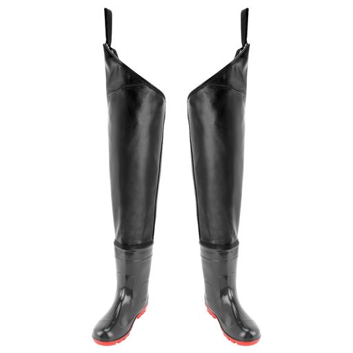 [SANLIKE]胴長長靴ウェーダーハイウェーダーポケット付き釣りブーツPVC撥水加工胴長靴防水ウェーディン..