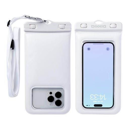 水のアクティビティは、防水ケース「DIVAID」でもっと楽しめる!防水ケース「DIVAID」が新しくなって登場。独自のフローティング構造により、水中に落水させた場合でも水面に浮くことで紛失を防ぎます。ストラップの長さ調整が可能。ショルダーとネックストラップの2WAY仕様なので、お出かけなど、ファッションのコーデにもおすすめです。