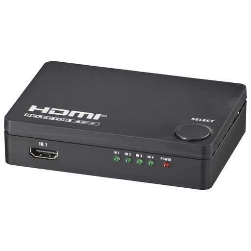 OHM4ポートHDMIセレクター黒AV-S04S-K05-0577オーム電機