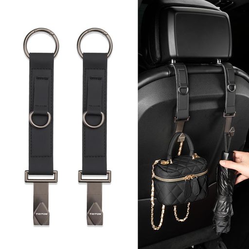 Rakuten - トライトン適用車ヘッドレストフック長型25.5CMシートフック車用フック荷物かけトライトンGSRGLSグレード適用カー用品収納グッズ360°自由回転車用品カーアクセサリー耐荷重30kg2個入