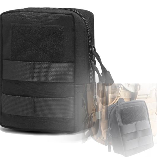 Rakuten - Mirhuaベルトポーチ収納ツールバッグ登山防災戦術用サバゲーEDC救急バッチ収納ツールバッグ登山防災戦術用(ブラック)タクティカルポーチ