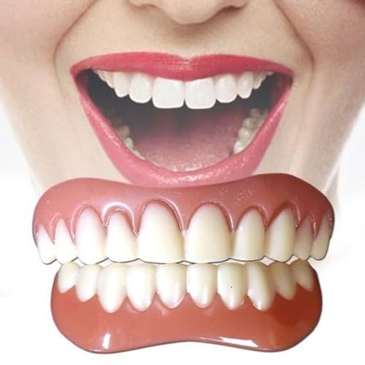 入れ歯仮歯付け歯男性用と女性用義歯今すぐ笑顔で快適にフィット弾性歯-上下マッチングスーツ、明るい..