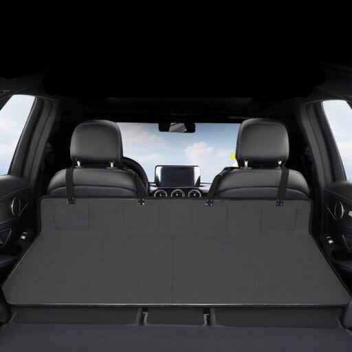 車載折り畳み式車のマットレス黒車中泊簡易ベッド後部座席マット自動車用品キャンプ用品旅行用SUV