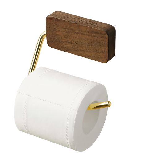 純正ウォールナット材CRAFTKITTIES洋式欧米風トイレットペーパーホルダー木製トイレホルダー紙巻き器お..