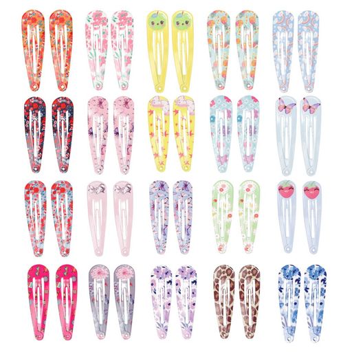 サムコスヘアクリップ40点セット20色セットヘアピンかわいいクリップヘアアクセサリー少女前髪髪飾り髪..