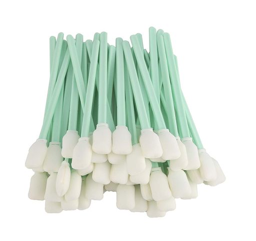 Mollytek 100本入り 工業用綿棒 実験用綿棒 スポンジタイプ プリンター/ディスク/レンズ/カメラ/銃/光学機器など用静電気防止綿棒 良好な吸引力 汚染除去能力 全長130mm (全長130mm)
