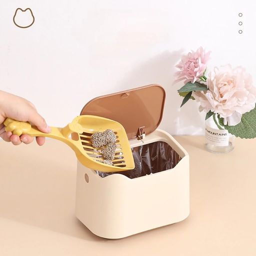 猫の排泄物のゴミ箱完全に密閉された猫のトイレの洗面器の猫のトイレ猫のくず特別なごみ箱排泄用品