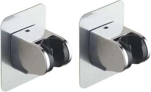 シャワーフックシャワーホルダー2個入強力粘着シャワーヘッドホルダー角度調整おしゃれ穴あけ不要耐水..