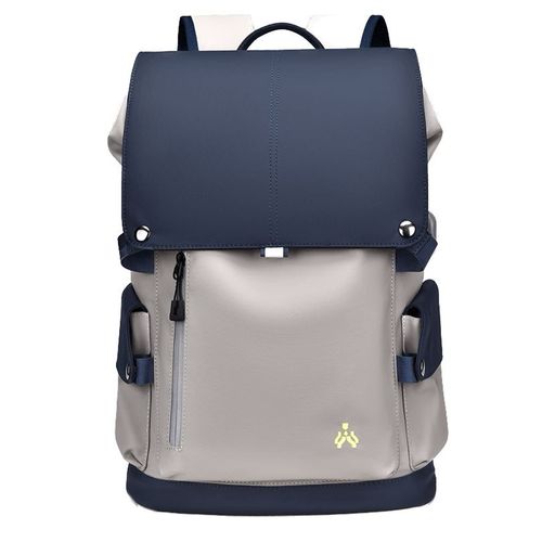 [JIANGBOMEI]リュックビジネスリュックバックパックリュックサック大容量マチ拡張多機能USB充電ポート盗難防止防水撥水加工耐擦り傷通勤出張旅行通学ユニセックスおしゃれブルー&ホワイト