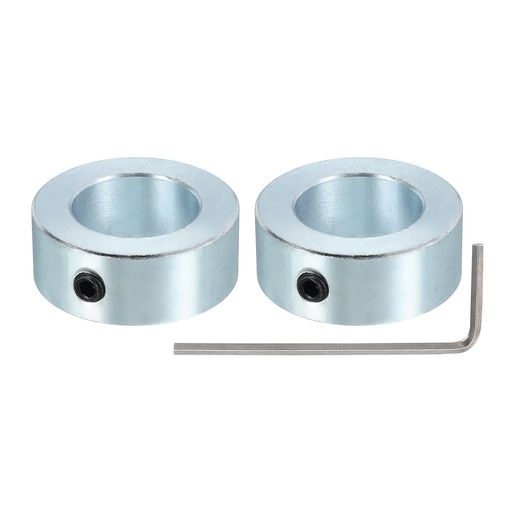 Rakuten - PATIKIL内径7/8”シャフトカラー1-7/16”外径9/16”厚さ2パックカーボンスチールランディングギアストッパーホイールカラーM6セットスクリュー&レンチ付き工作機械産業用シルバー