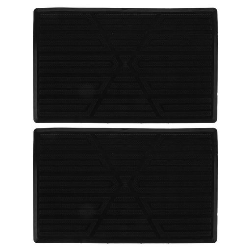 ledmomo2個カーフロアマットパッチキット23x15cmブラックブレーキペダル補修ゴム製耐摩耗滑り止め加工..