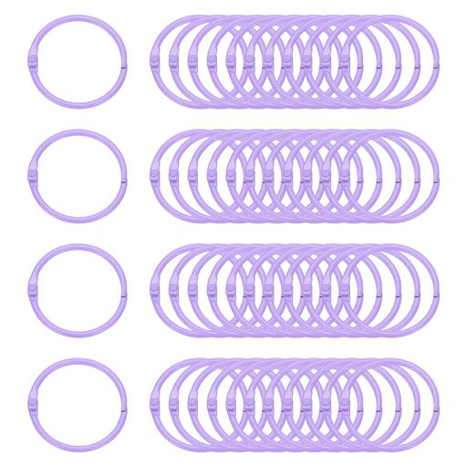 仕様:素材:メタル;カラー:ライトパープル;サイズ:45x38mm/1.78x1.5(外径*内径);パッキングリスト:48xルーズリーフバインダーリング メタルのルーズリーフバインダーリングは、柔軟に紙を固定および取り外すことができる文房具アクセサリーで、紙やカードをより効果的に整理するのに役立ちます。美しく実用的です。 利点:メタルのルーズリーフバインダーリングは、耐久性があり、強力で錆びにくい金属素材で作られています。大きなクランプ力に耐えることができ、簡単に変形したり損傷したりすることはありません。開閉が簡単で、紙をしっかりと挟んで落ちたり外れたりするのを防ぎ、文書の完全性を確保します。滑らかで精巧な外観は、アイテム全体の質感を向上させることもできます。 用途:これらの便利なバインダーリングを使用して、ルーズリーフブック、知識カード、メモ、キーチェーン、スクラップブック、フォトアルバム、サンプルブック、レシピ、契約書、または文書をバインドすることができます。また、ペンダントハンギングリング、インデックスカードなどとしても使用できます。 注意:購入前に色とサイズに注意してください。