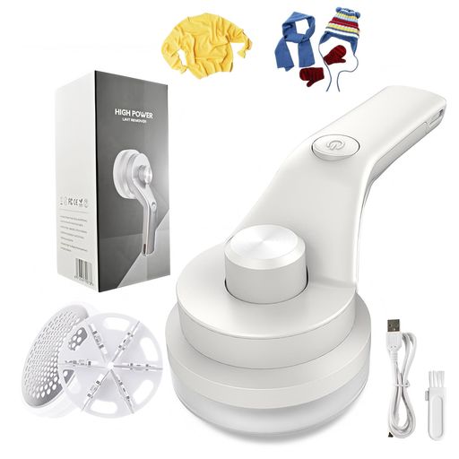 Yhfesh毛玉クリーナーけだまとり電動洋服ブラシ毛玉取り掃除用ブラシ付きプロフェッショナル電動毛玉除去機Type-C急速充電モード専用クリーニングブラシ付き持ちやすく軽量Type-C充電式旅…