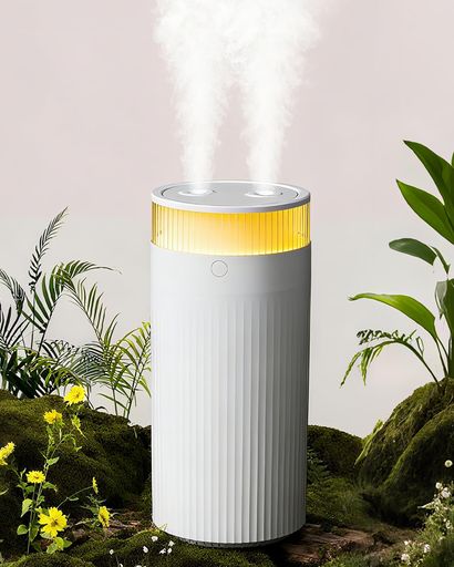 【2025新登場】fixash加湿器卓上小型超音波式静音ダブル噴口3段階ミスト調節Type-C充電式1.25L大容量タンク次亜塩素酸水対応アロマディフューザー水溶性アロマ対応15畳対応卓上ポータブル車…