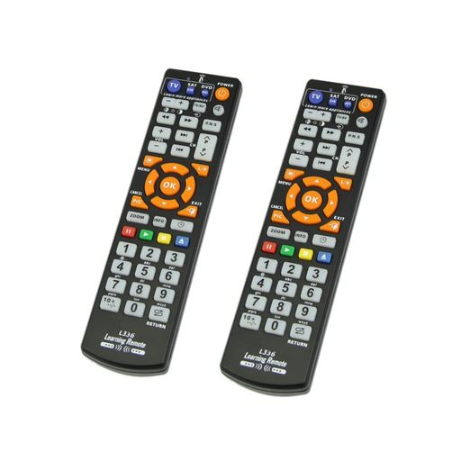 Rakuten - YFFSFDCL336学習リモコンテレビTVCBLDVDリモートコントロールリモート純粋な学習リモートコントロールリモートコマンダーシンプルTVリモコン2個入り