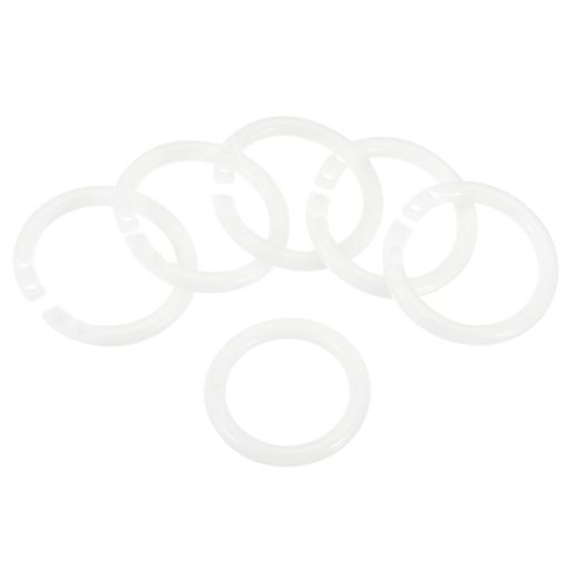 PATIKIL28mm外径20mm内径ルーズリーフリング50個バインダーリングプラスチック本DIYスクラップブックノ..