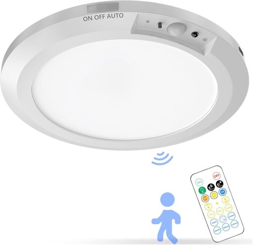 FealliveLEDセンサーライト室内人感センサー無級調光調色小型照明玄関廊下灯Type-C充電式シーリングラ..