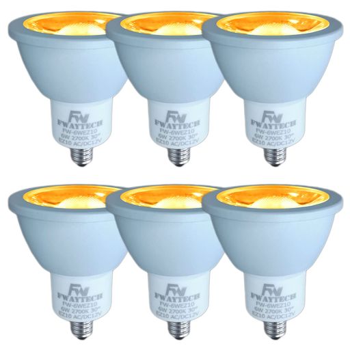 FwaytechLEDハロゲン電球EZ10LEDスポットライト12Vダイクロハロゲン50W~60W相当密閉器具対応(電球色相..