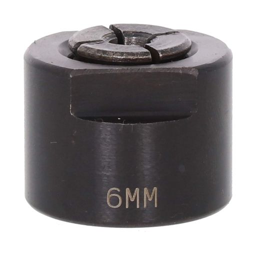 ルーター用6mmコレット 適用ルーター:JOF001、MOF001、TRA001 本体サイズ:29x25x29mm 本体重量:79g