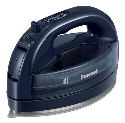 パナソニック(Panasonic)【2023最新型コードレス】パナソニックコードレススチームWヘッドアイロンセラミックコート除菌ダークブルーカルルNI-WL50...