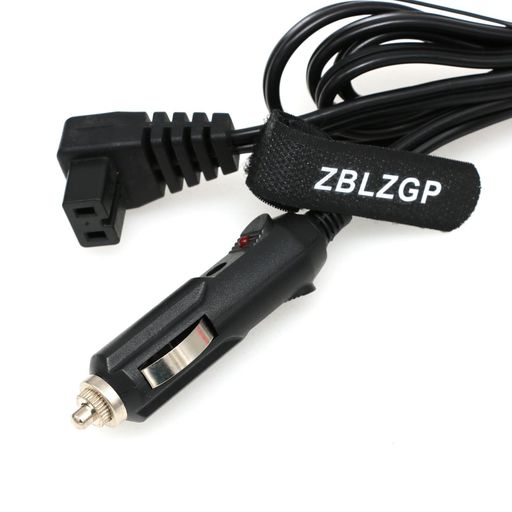 ZBLZGP12vシガーライターBテールプラグインターフェイス特別な電源コード車ホームデュアル使用ミニ冷蔵庫電源コード延長充電ケーブル(直角-1.5M/12V)