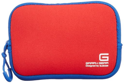 エレコム デジタルカメラケース ソフトケース ネオプレン Sサイズ [ 参考収容寸法:100.5x27x61mm ] レッド DGB-065RD
