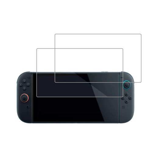 【2枚セット】For Switch2/スイッチ2保護フィルム ガラスフィルム 高感度タッチ Lucktree 強化ガラス 硬度9H 飛散防止 衝撃吸収 高透過率 指紋防止 撥水撥油 気泡防止 自動吸着 貼り付け簡単