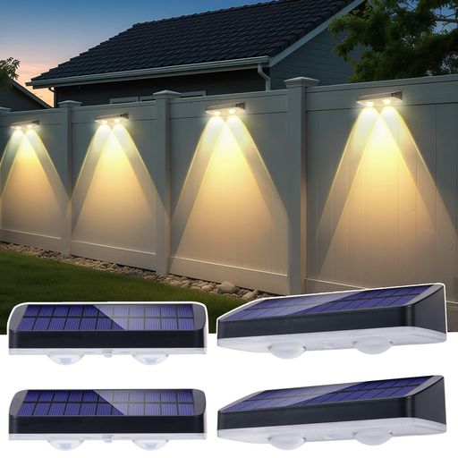 ソーラーライト屋外3階段調節IP65防水二色式(昼光色と電球色)1500mAh大容量ウォールライト屋外用シーリングライトフェンスガーデン超高輝度表札灯電源不要ソーラー自動点灯自動消灯IP65防…(3.0)