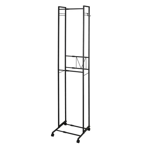 Belca(ベルカ)省スペースにたっぷり収納!2段ハンガーラックスリム伸縮タイプ幅30~45x奥行45x高さ206.6c..