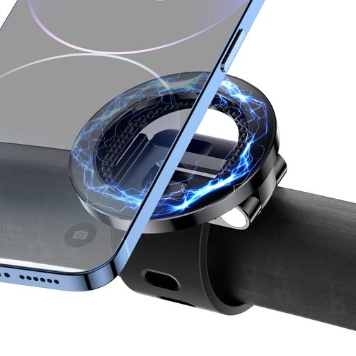 CloudValleyベビーカースマホホルダーMagSafe対応セキュリティの向上片手で操作するクイックインストー..