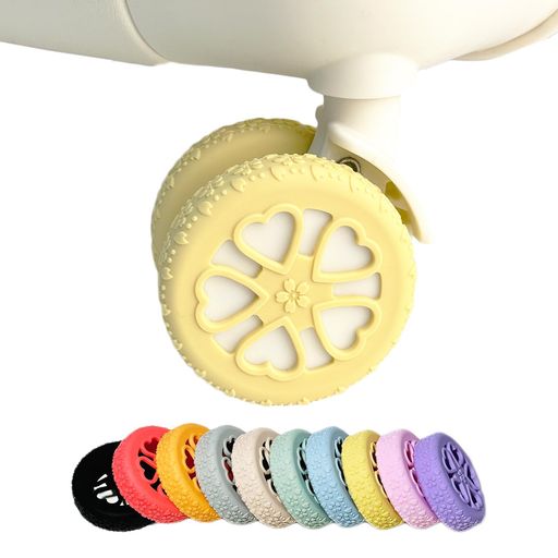 [VERILADY]キャスターカバー桜柄フルカバー8個セットスーツケースタイヤカバーキャリーケース車輪カバ..