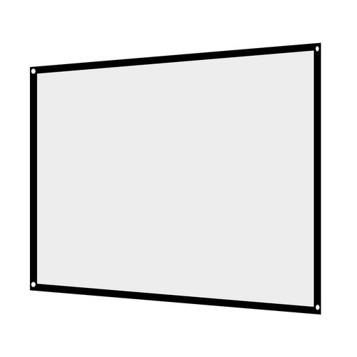 プロジェクタースクリーン映画スクリーン4:384インチポータブル折り目がない壁掛けフック付き屋外屋内..